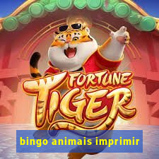 bingo animais imprimir